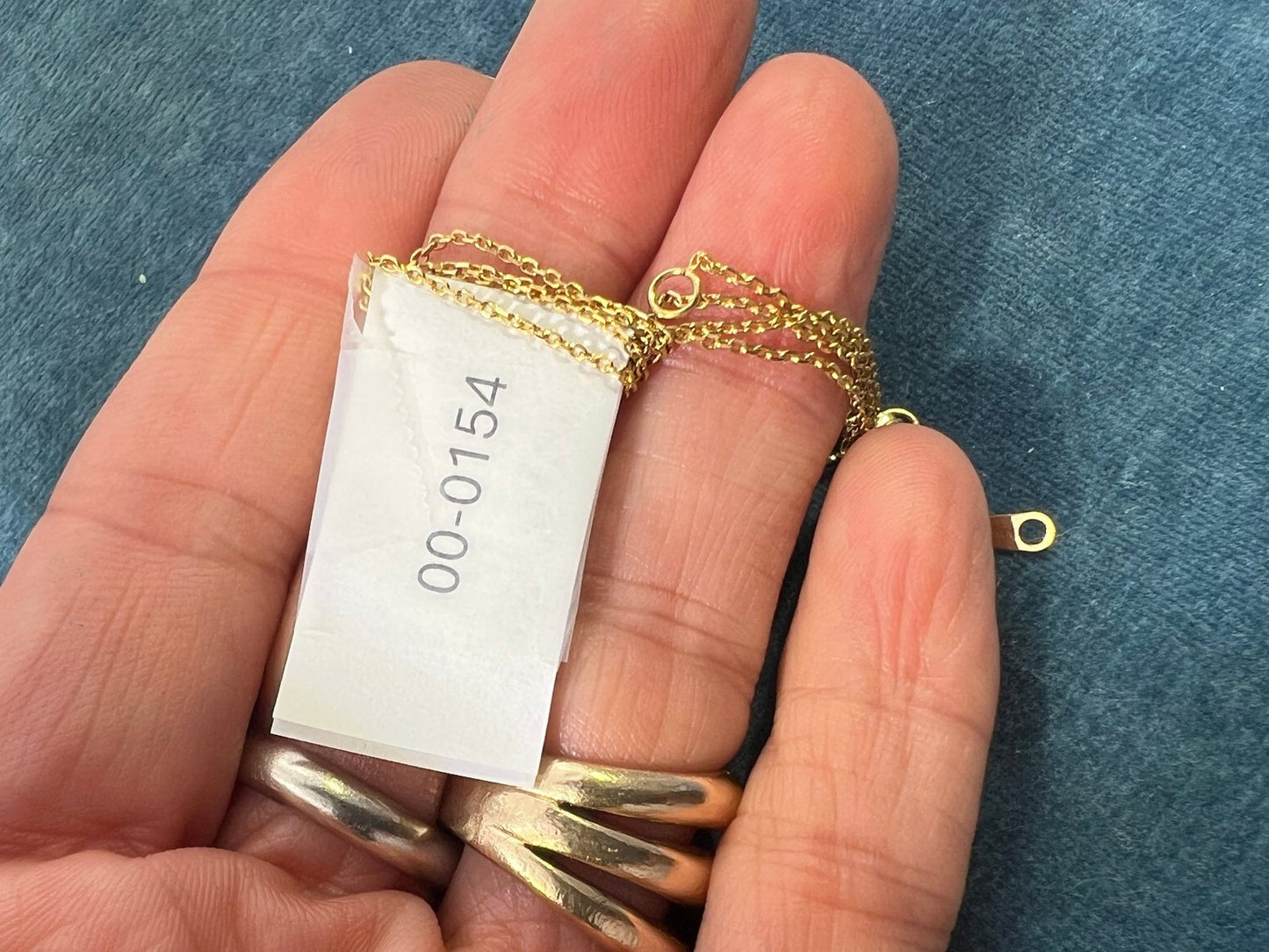 10k Yellow Gold 16" - 18" Rolo Chain w Lobster Clasp. CHAIN SALE - 0154