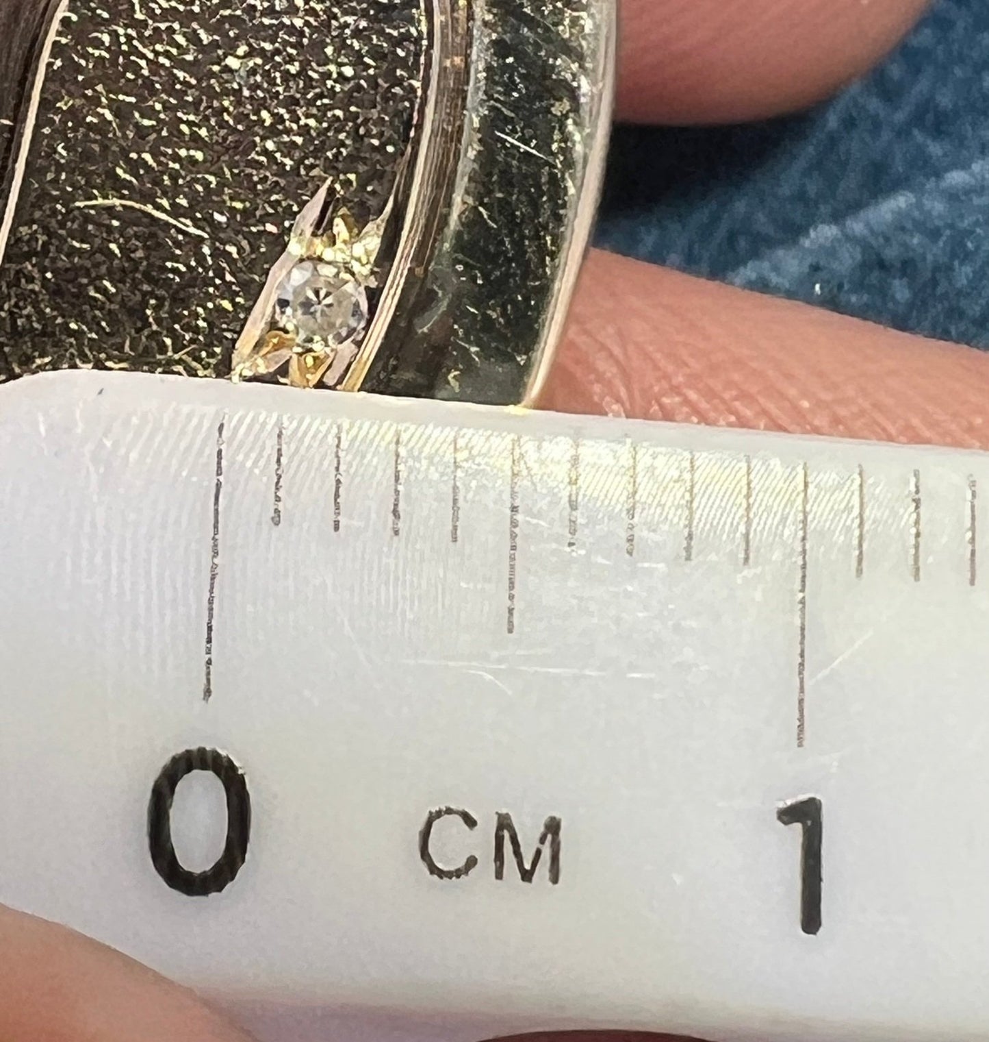 14k Gold Sparrow Bird Pendant w Gypsy-Set Diamond. Hope!