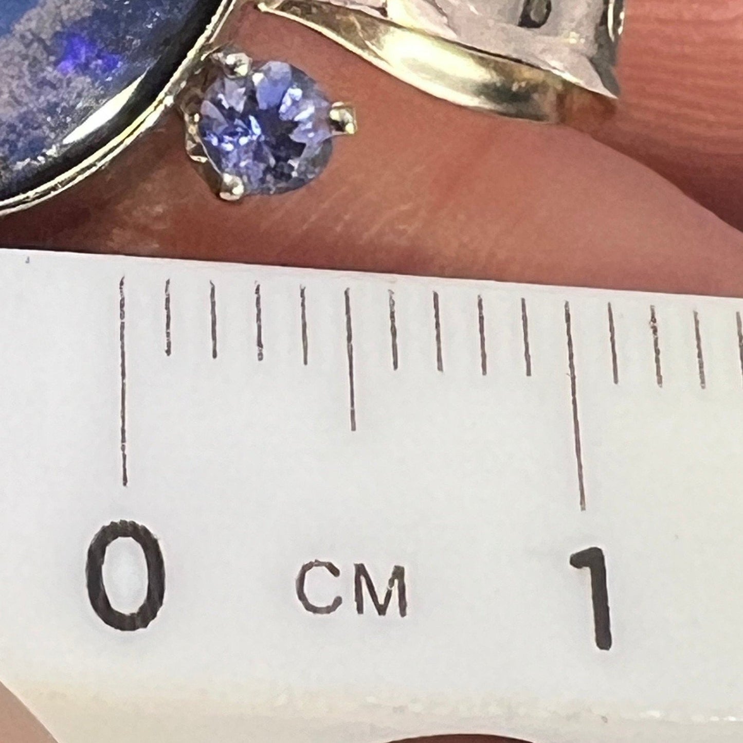 14k White Gold Australian "Ocean Blues" Boulder Opal Pendant. 1.2"+ 6g