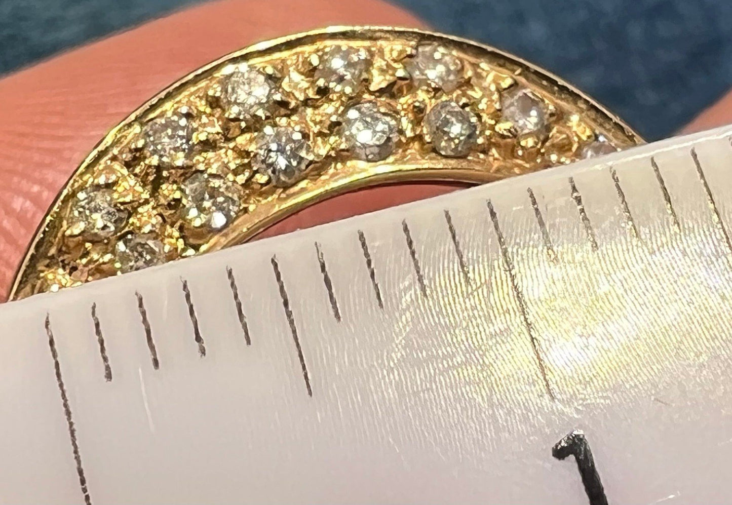 D- 14k Pearl Diamond Pendant Modern *Video*