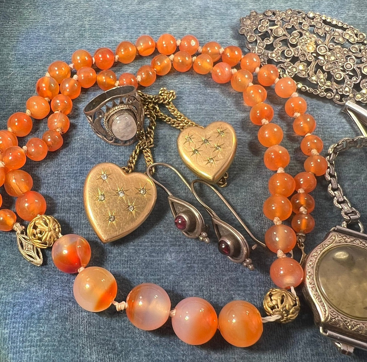 UNDER COST - Lot of 925 Jewelry + 14k Gold Necklace - Box 9