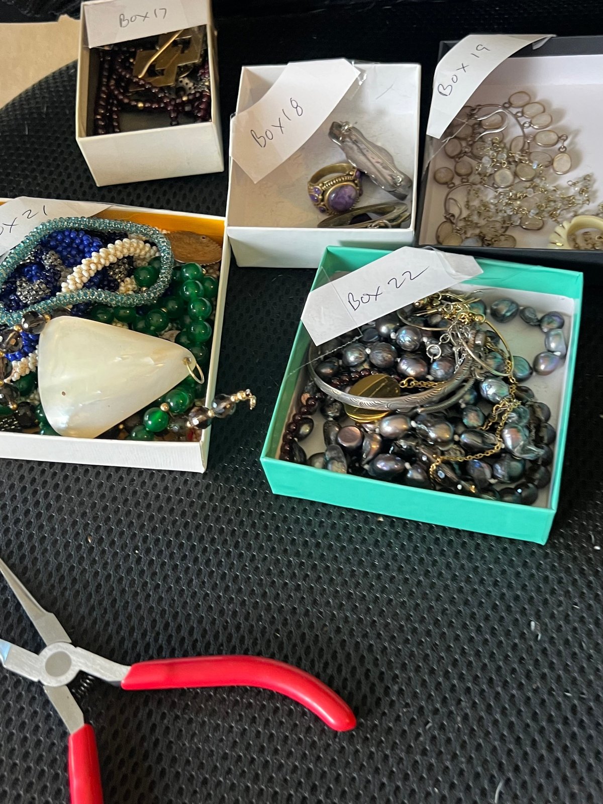 UNDER COST - Lot of 925 Jewelry w 14k Gold Topaz Bracelet - Box 22
