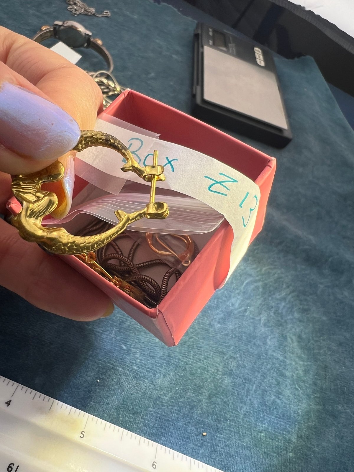 UNDER COST - Lot of Jewelry - Mermaid Earrings + Snake Chain - Box Z13