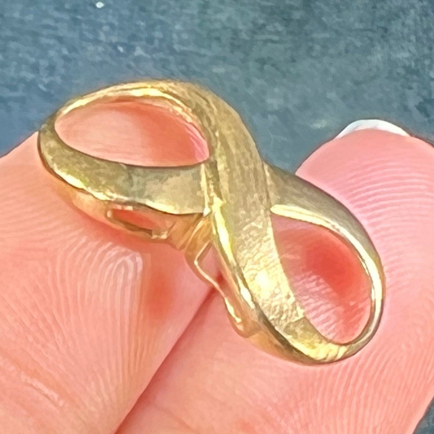 10k Yellow Gold INFINITY Eternal Love Symbol Slide Pendant