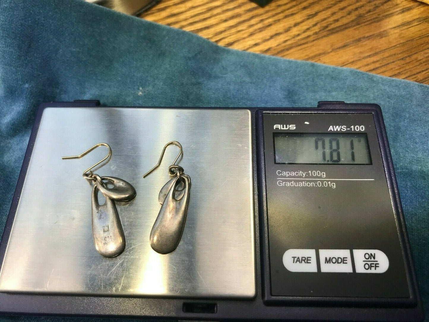 14k Yellow Gold Earwires & 925 RLM Robert Lee Morris Earrings