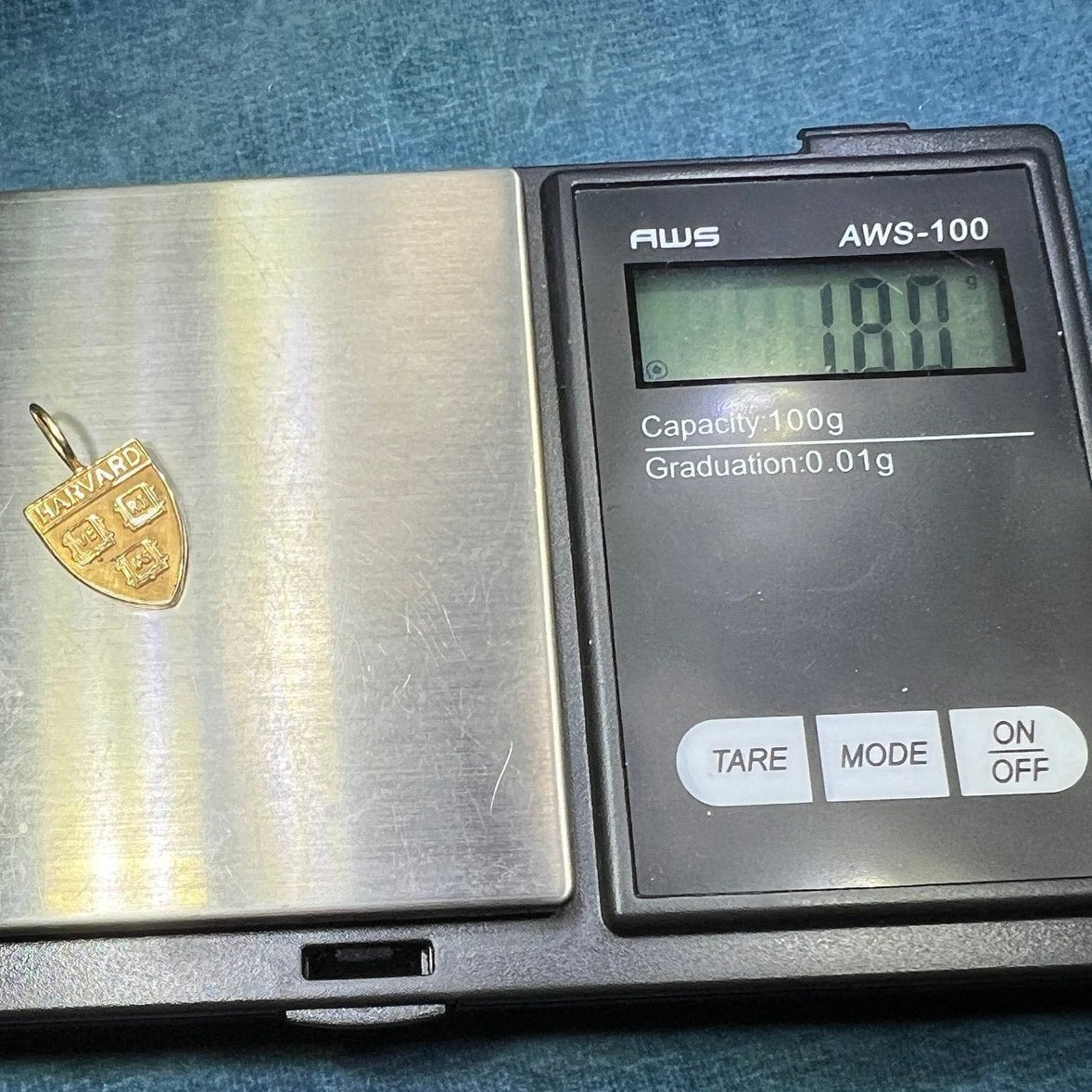 14k Yellow Gold HARVARD University "Veritas" Insignia Pendant