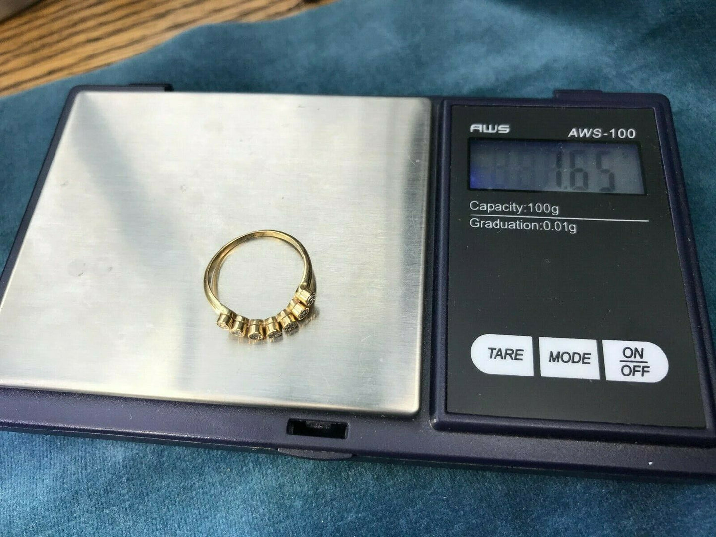 14k White Gold Gypsy-Set Diamond Curved Ring Guard Enhancer Band-B220_17