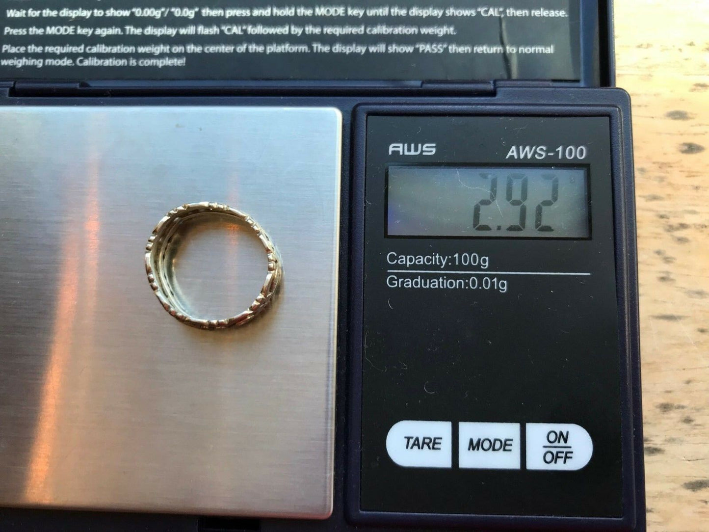 14k White Gold Natural Diamond Full 360 Eternity Ring. Wedding Band-K8L5J