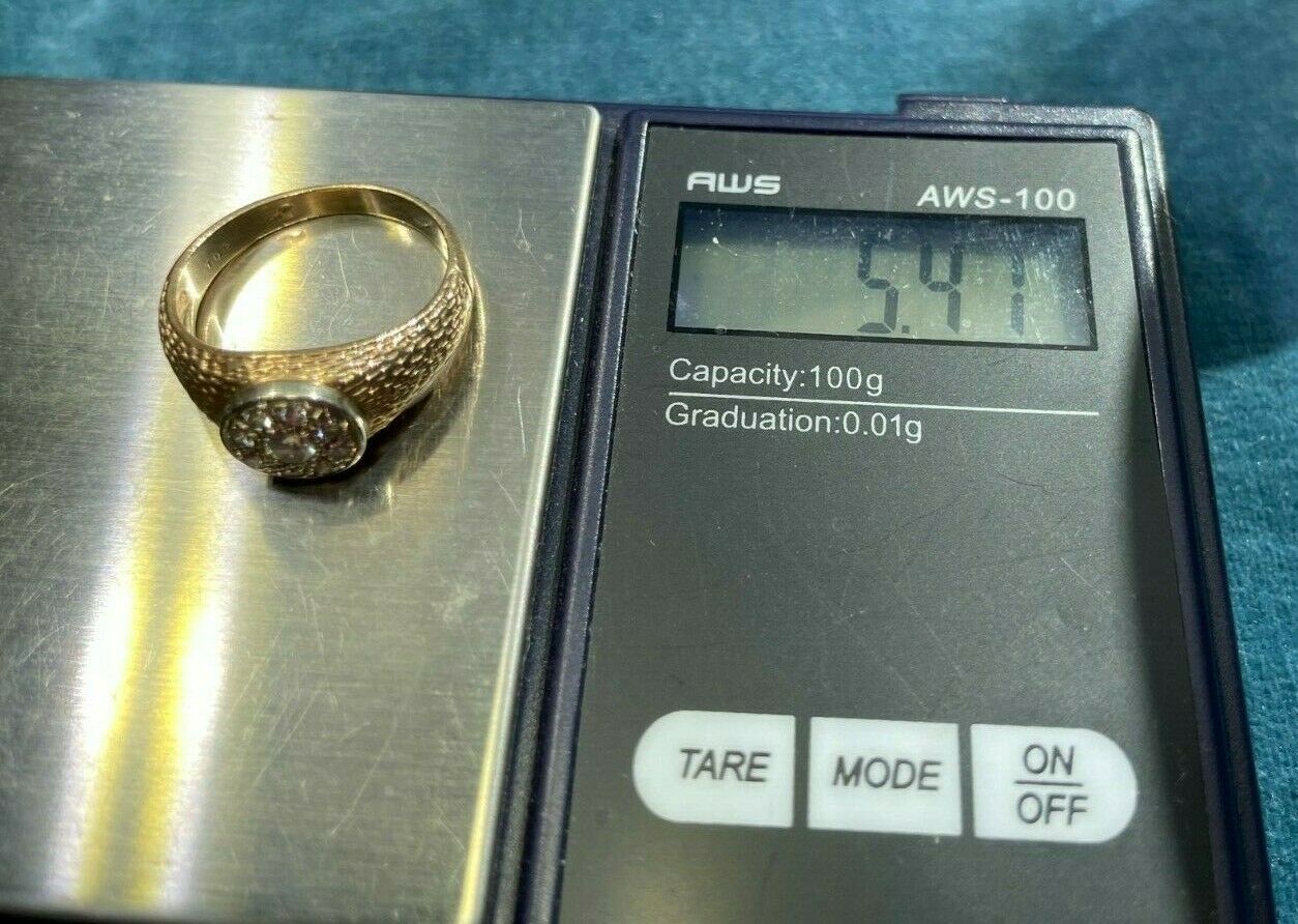 14k Yellow & 10k White Gold 0.50 TCW Diamond Rosette Ring_b220_17