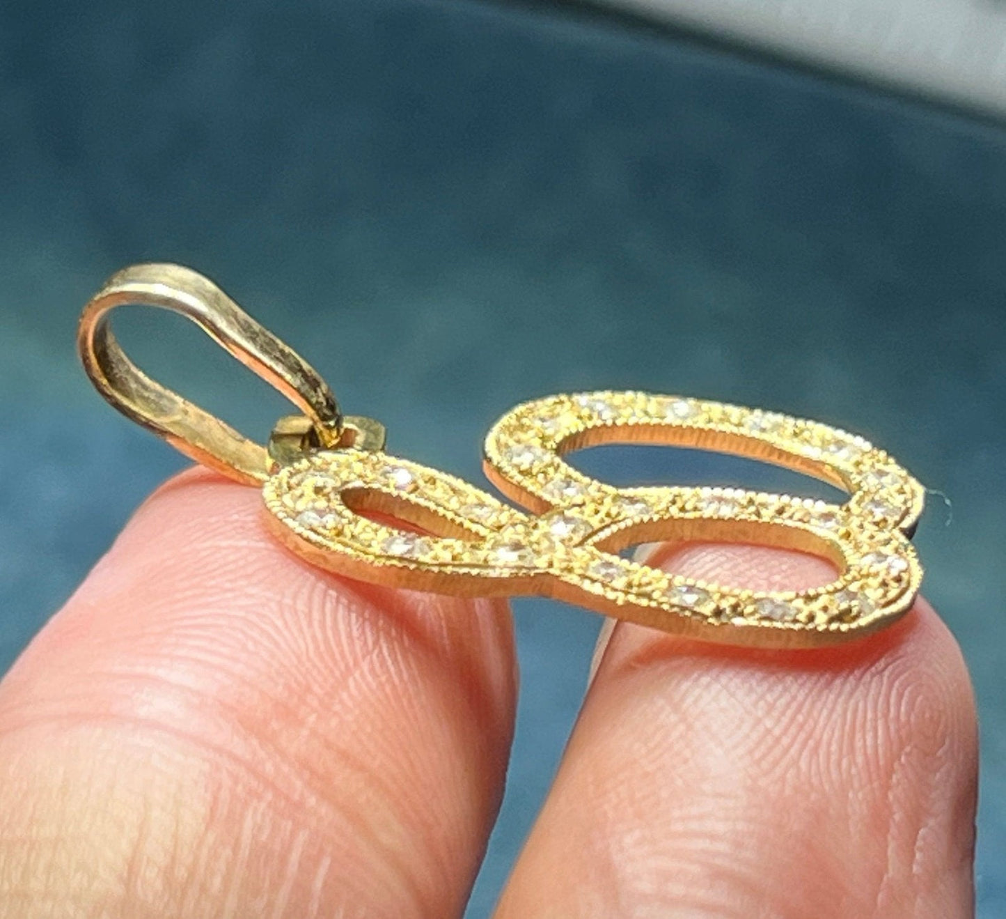 14k Yellow Gold 0.40 tcw Diamond *80th Birthday* Pendant