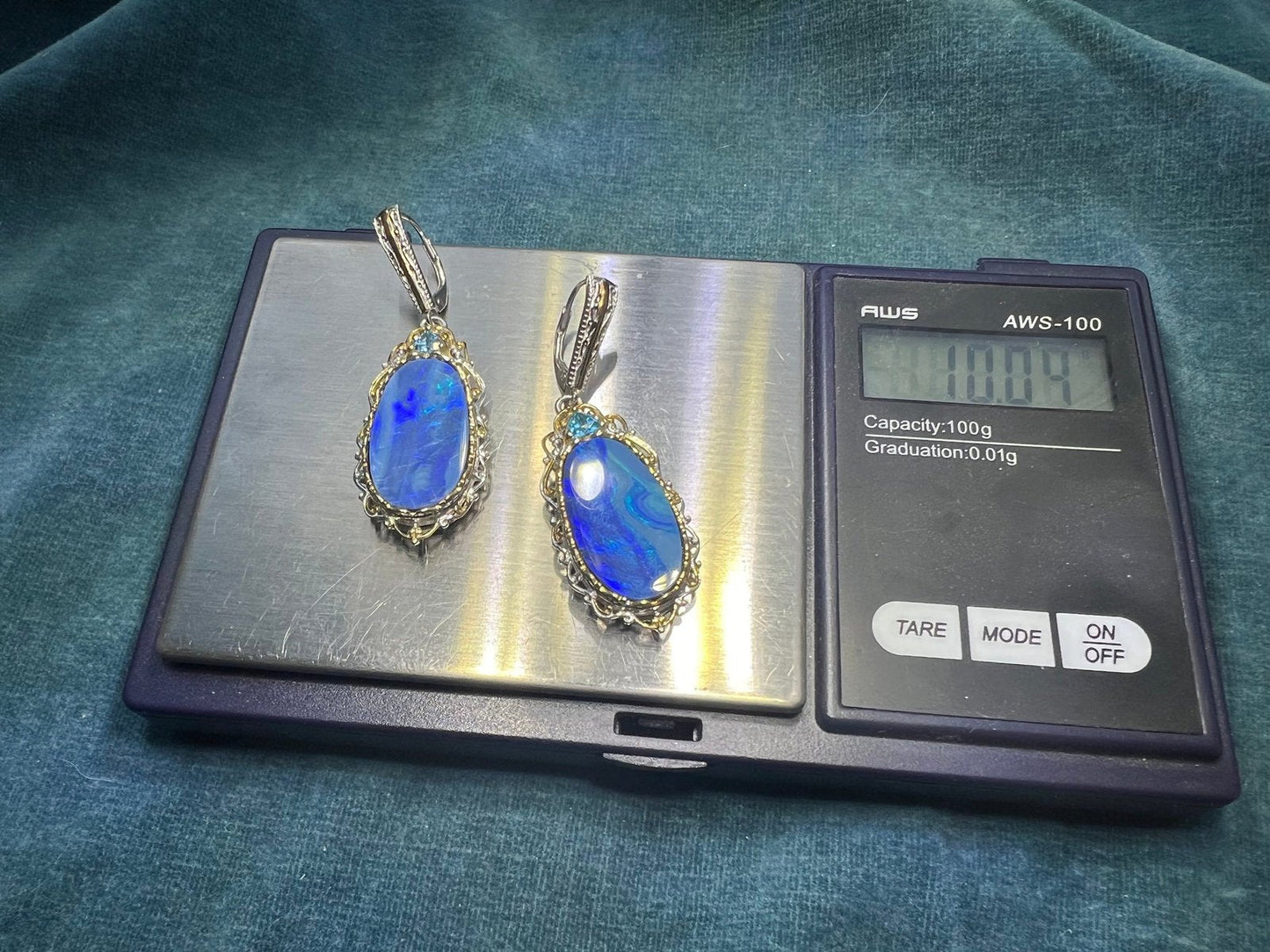 Australian Black Boulder Opal 925 Earrings. 2" Leverbacks *Video*