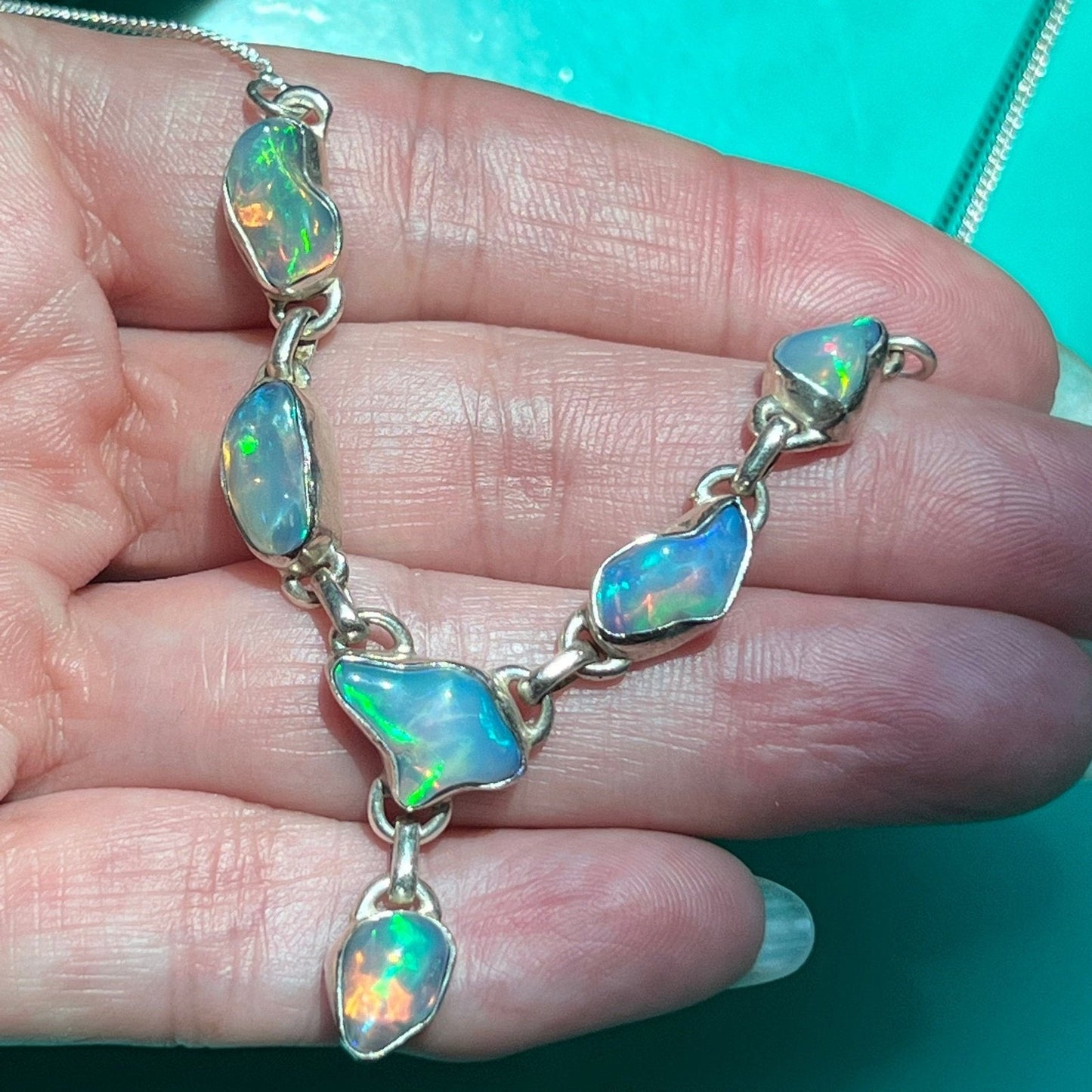 Ethiopian Welo Jelly Opal Pendant Necklace in 925 **VIDEO**