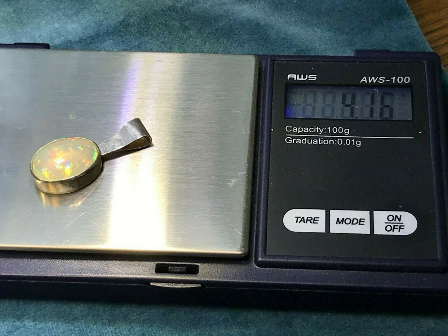 Ethiopian Welo Jelly Opal Pendant in Sterling Silver **VIDEO**