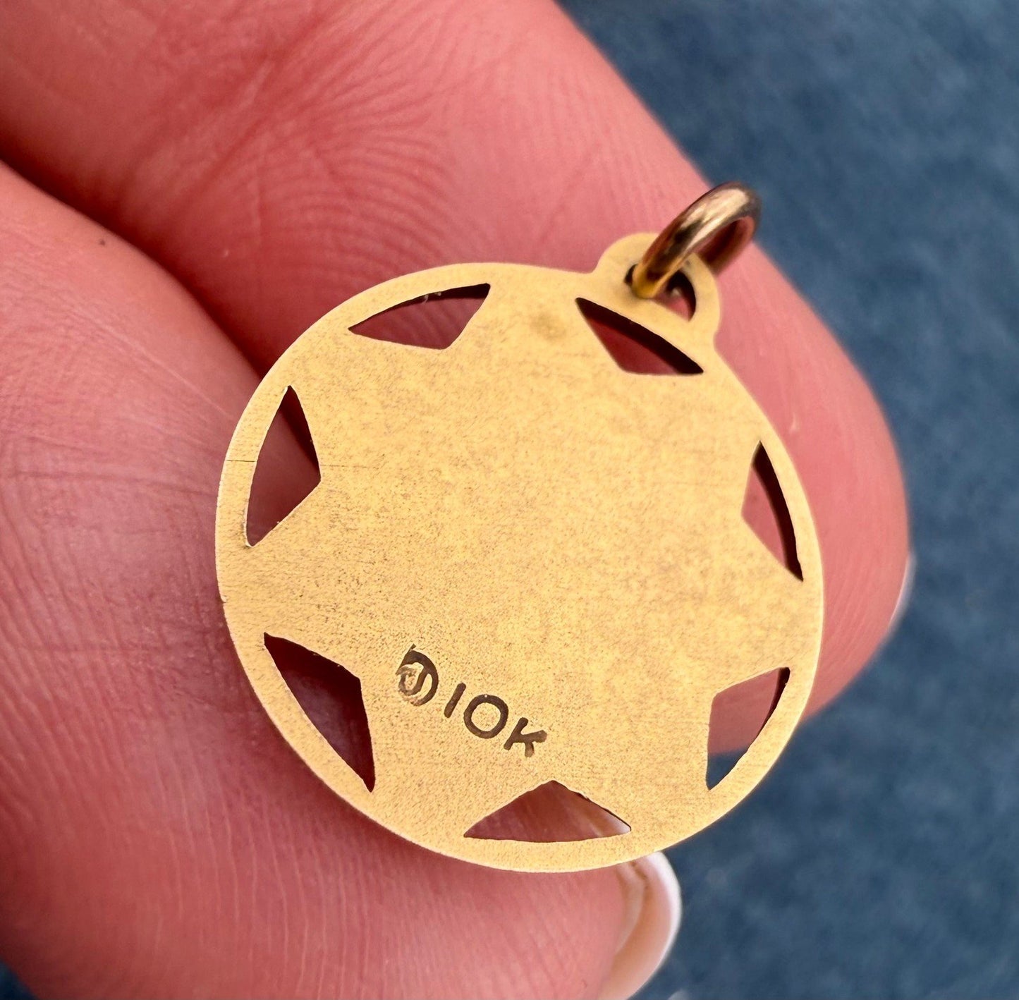 10k Gold CHiPs California Highway Patrol Police Badge Insignia Pendant