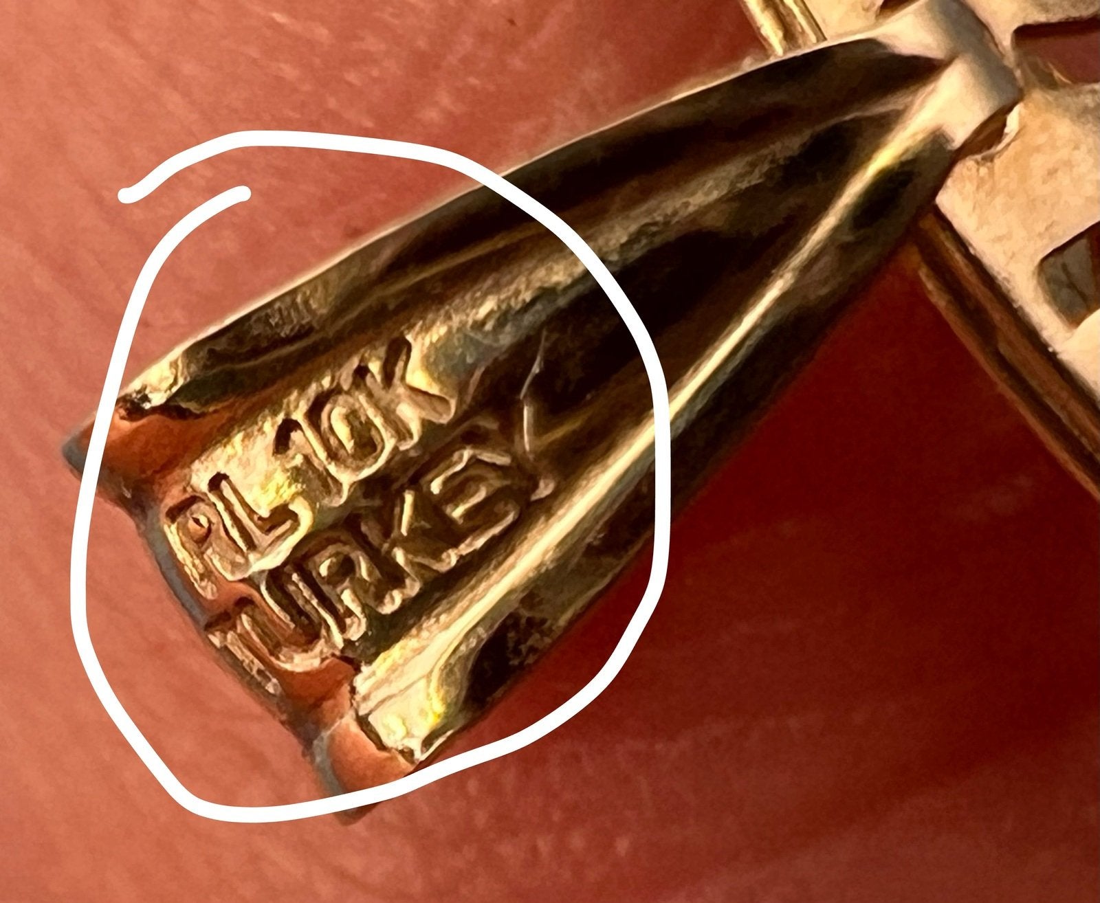 10k Gold Crescent Moon & Sunburst Celestial Disk Pendant. Geometric