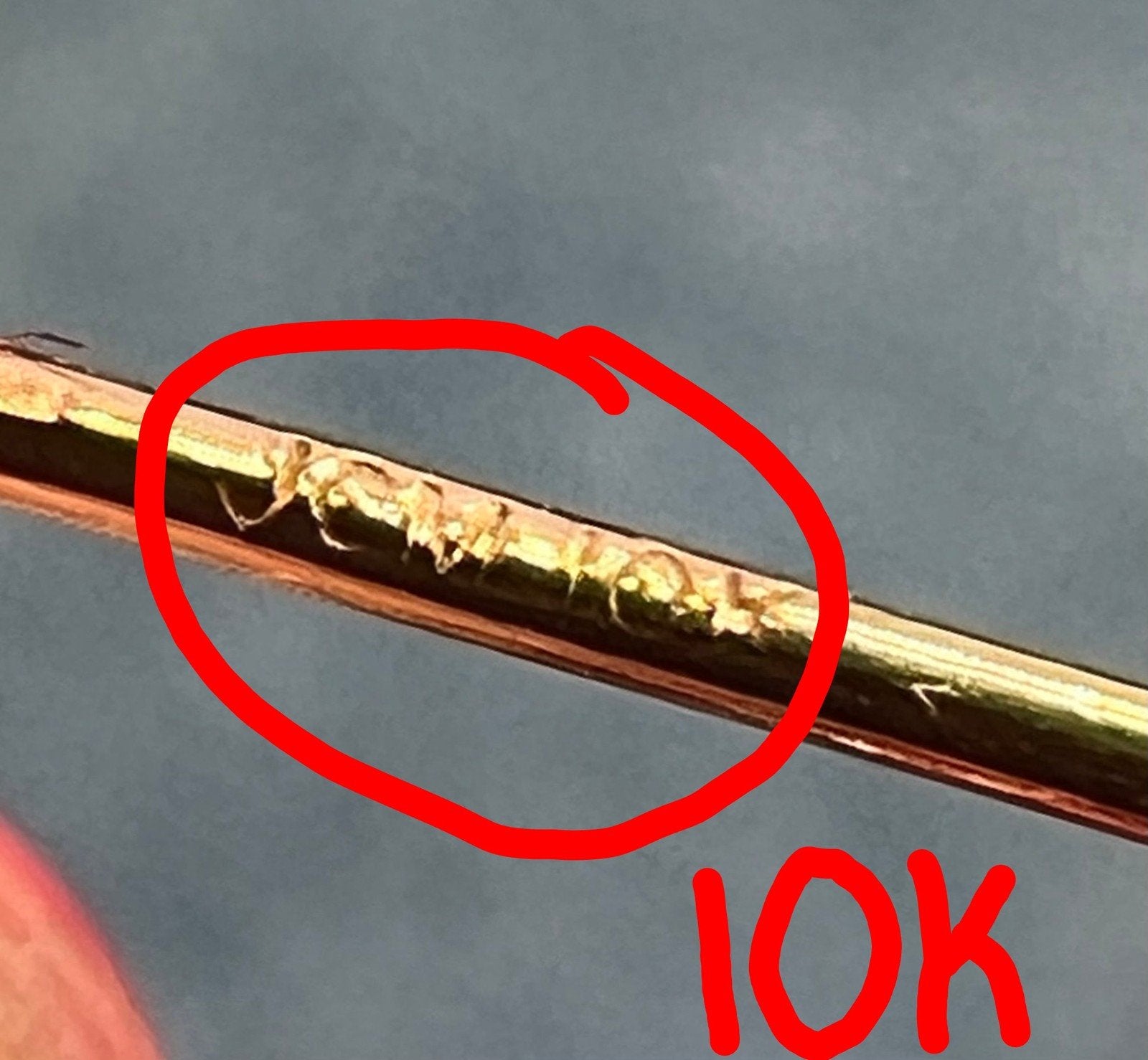 10k Gold Enamel 3 Ladybugs Dangle Leverback Earrings. 1.5"