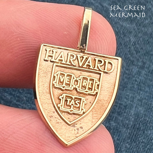 10k Gold HARVARD University "Veritas" 1" Pendant. Ring Alternative