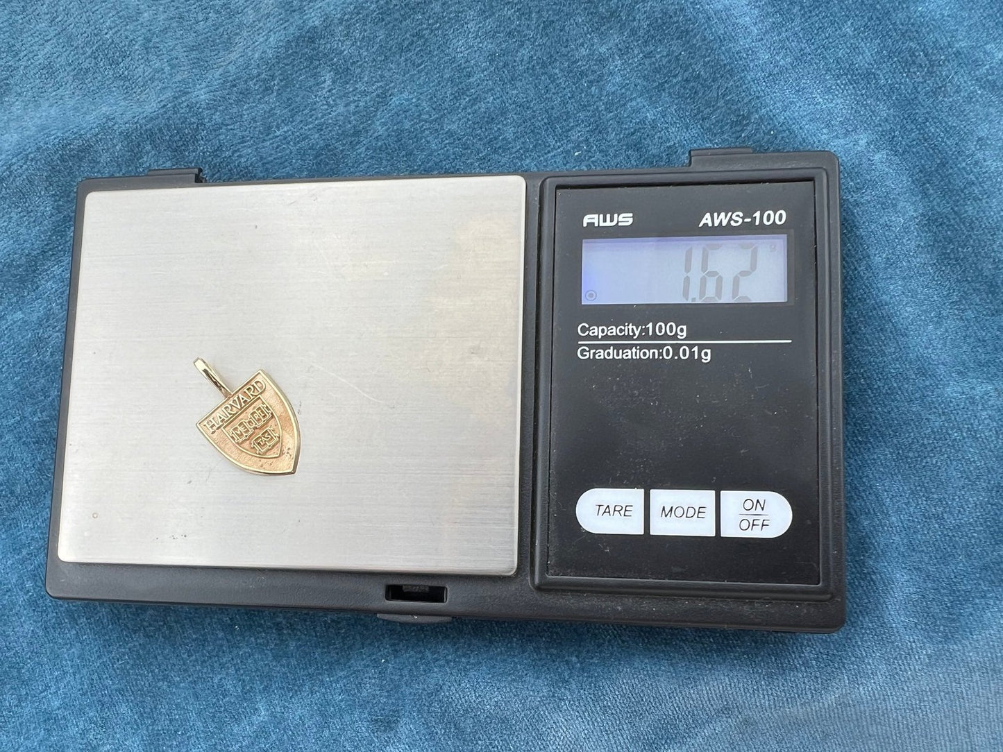 10k Gold HARVARD University "Veritas" 1" Pendant. Ring Alternative