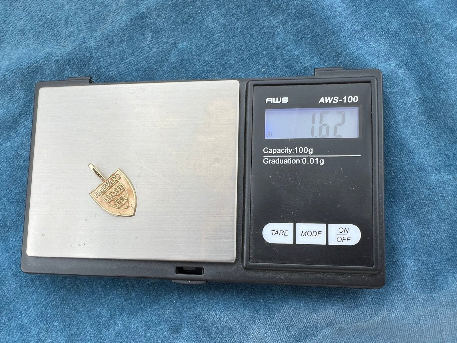 10k Gold HARVARD University "Veritas" 1" Pendant. Ring Alternative