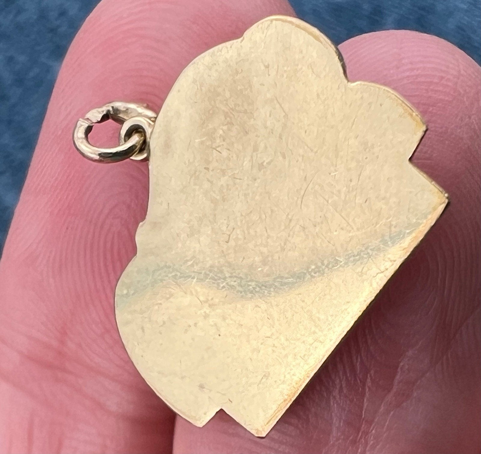 10k Gold Lion of Lucerne Pendant. Swiss Revolution Memorial