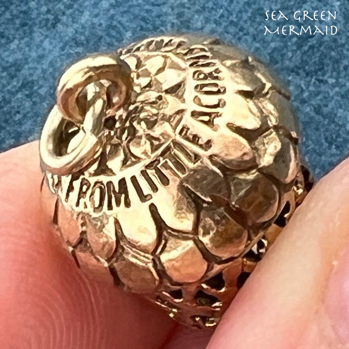 10k Gold Pendant "From Little Acorns Grow Great Oaks" *Video*