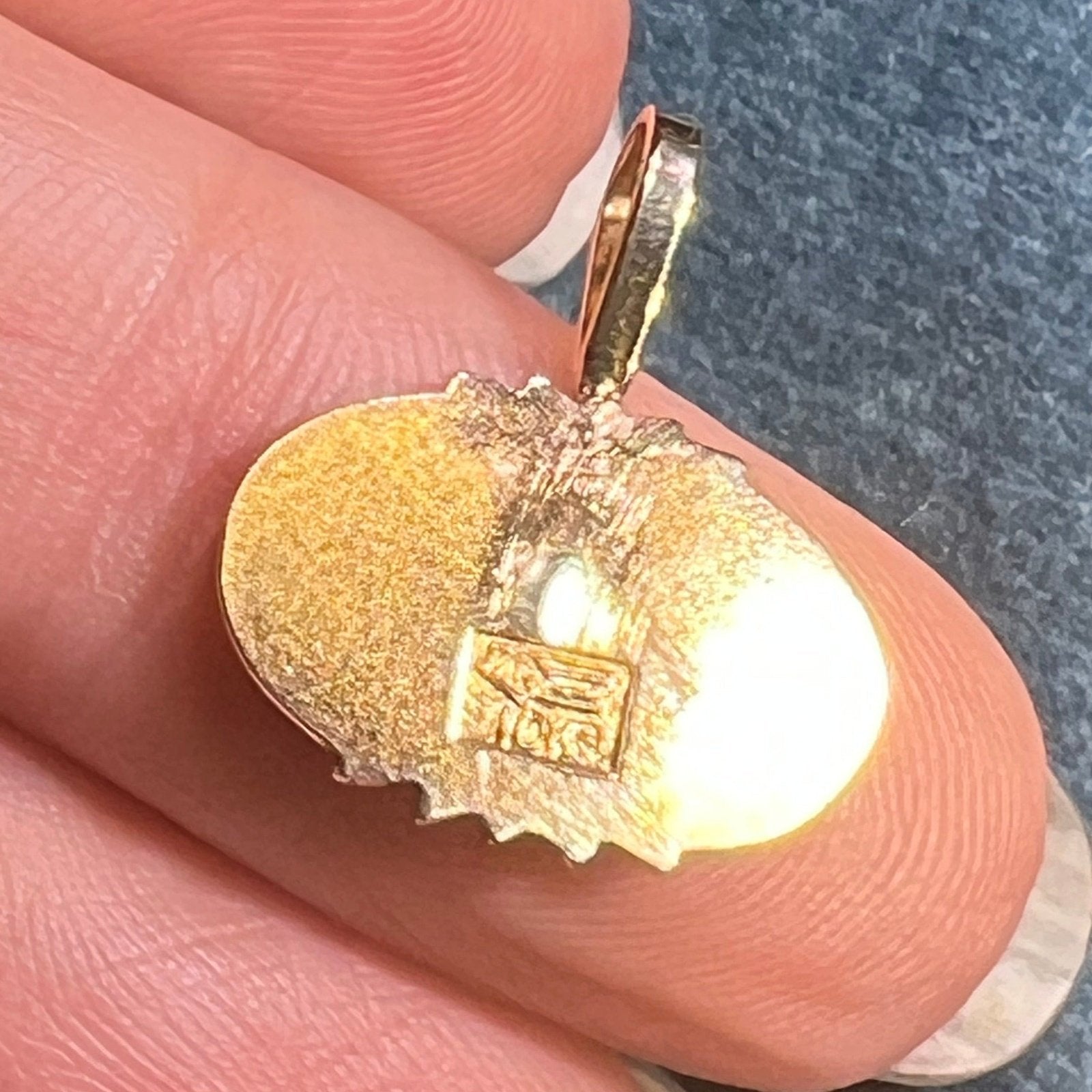 10k Gold RCA RECORDS Pendant w Dog + Phonograph *Rare* Tiny!