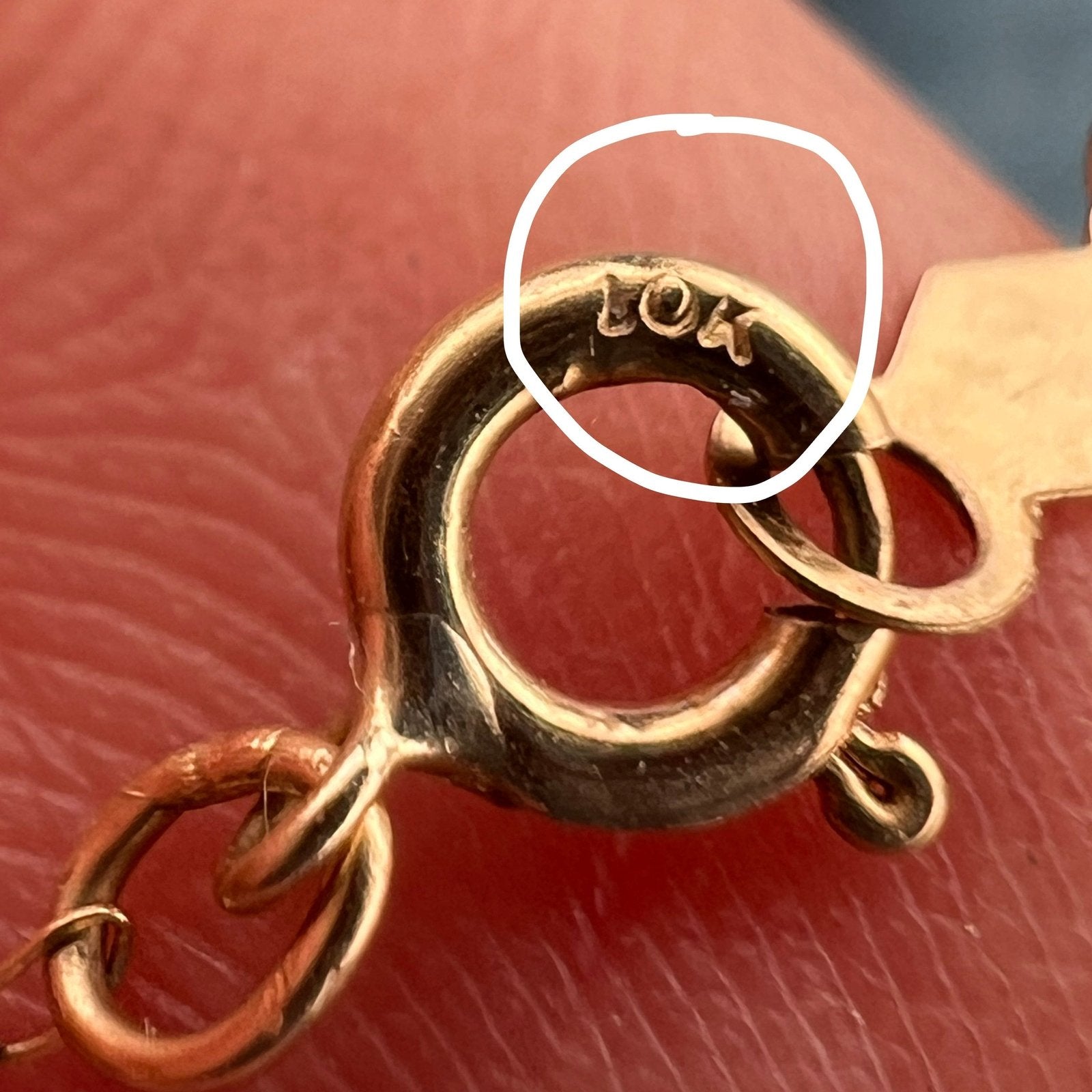 10k Gold SOULMATE Circle Pendant w Chain. Engravable 1"