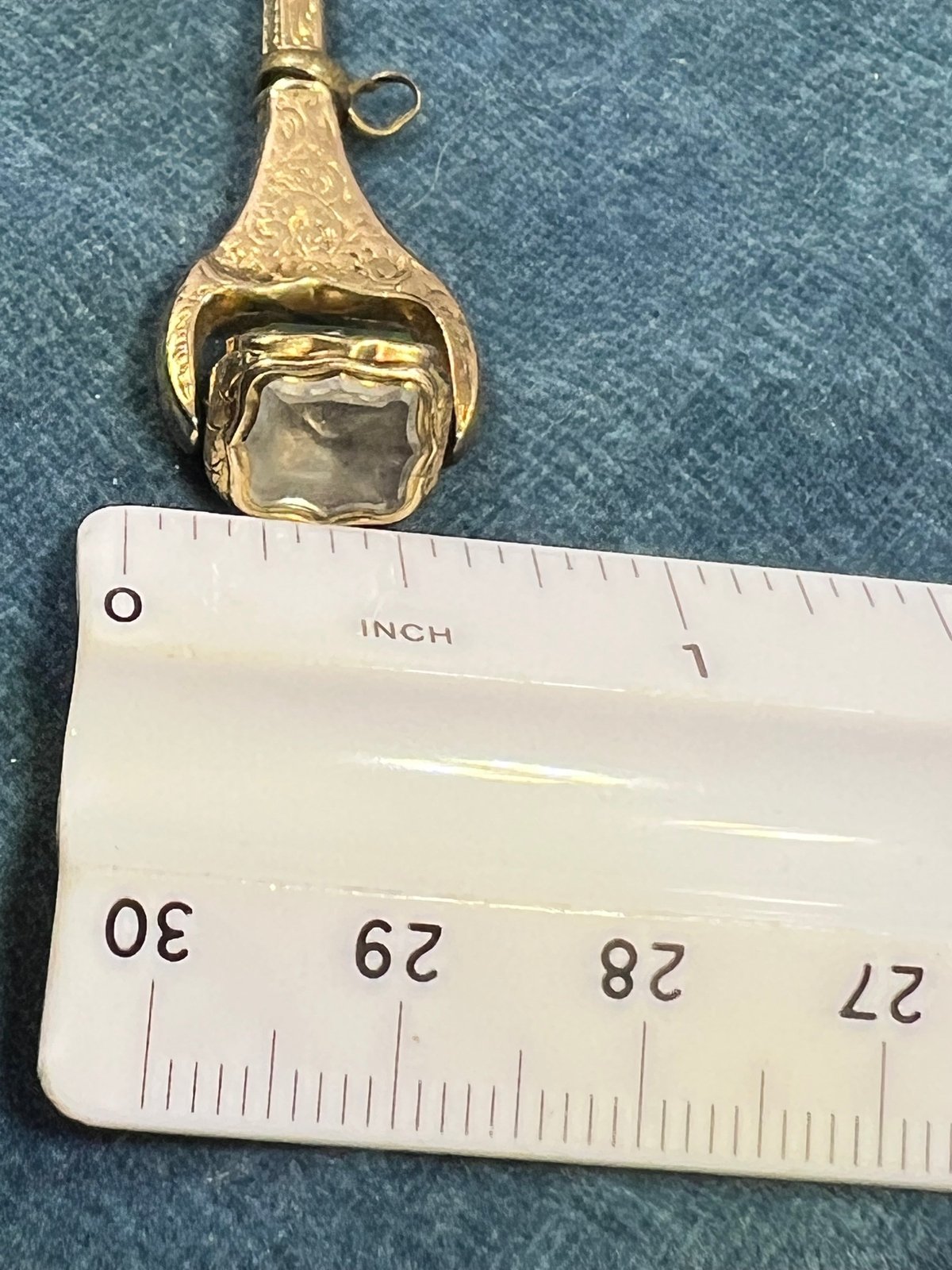 10k Gold Spinning Bloodstone Watch Key Fob Pendant *Video*