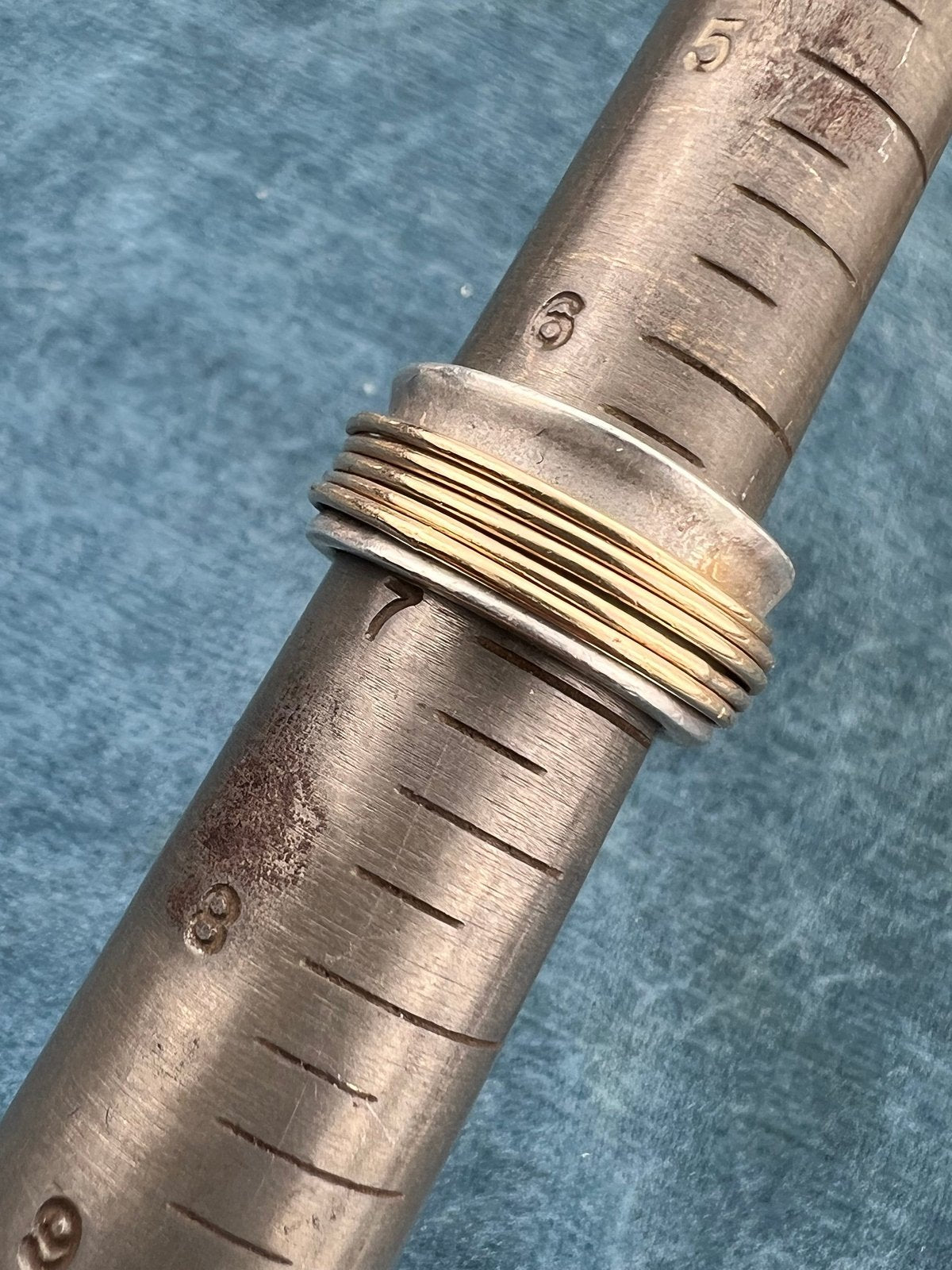 10k Gold Spinning Rings on Wide 925 Band. U HAVE MY HEART *Video*