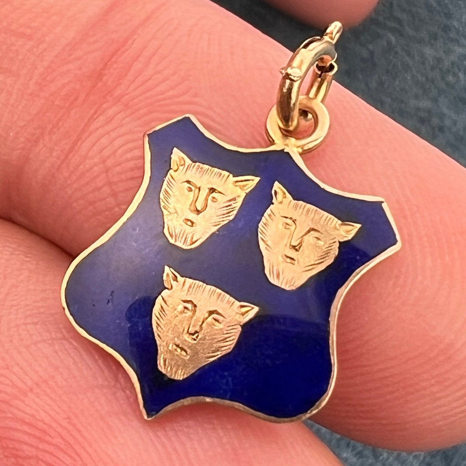 10k Gold Stratford-Upon-Avon Coat of Arms Pendant. Shakespeare