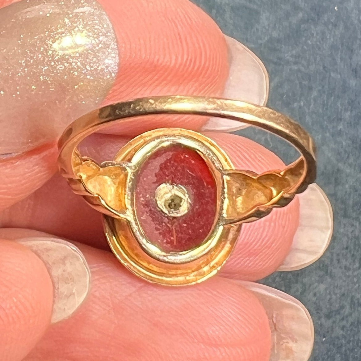 10k Gold TEXAS A+M College Art Deco Era Signet Class Ring