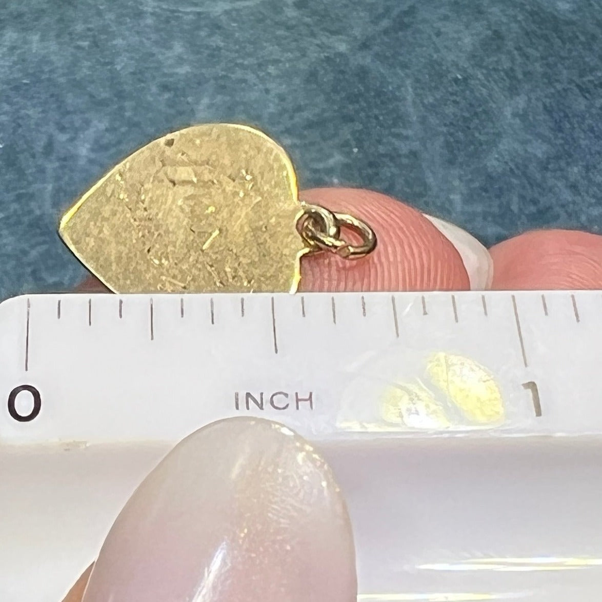 10k Gold "To: HONEY" Heart Pendant. 1945 WW2 Lover's Gift