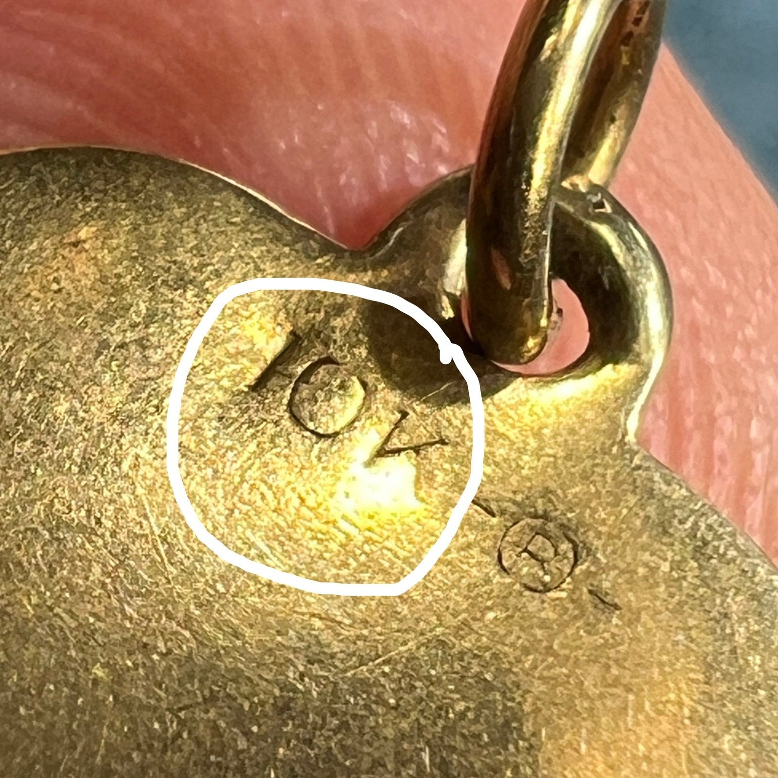 10k Gold "To: HONEY" Heart Pendant. 1945 WW2 Lover's Gift