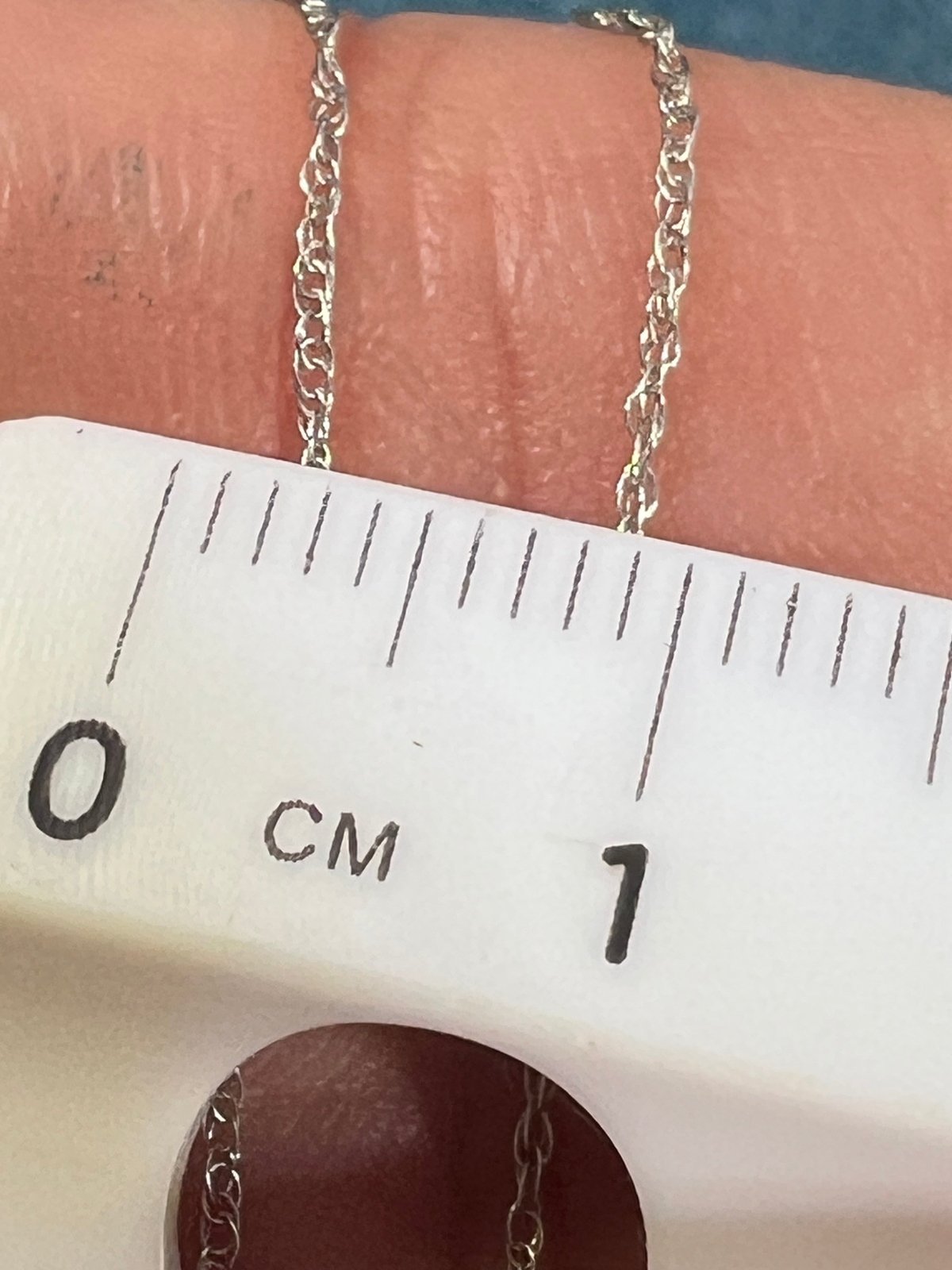 10k Solid White Gold 16" Thin Chain. CHAIN SALE See All - 0165
