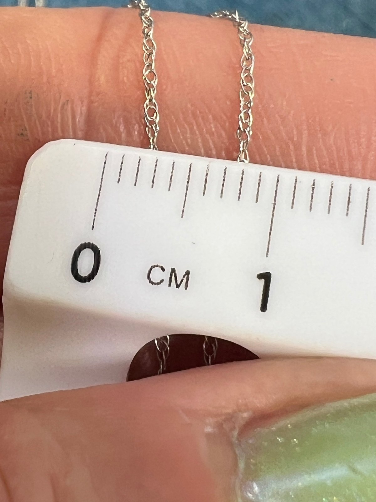 10k Solid White Gold 18" Thin Chain. CHAIN SALE See All - 0166