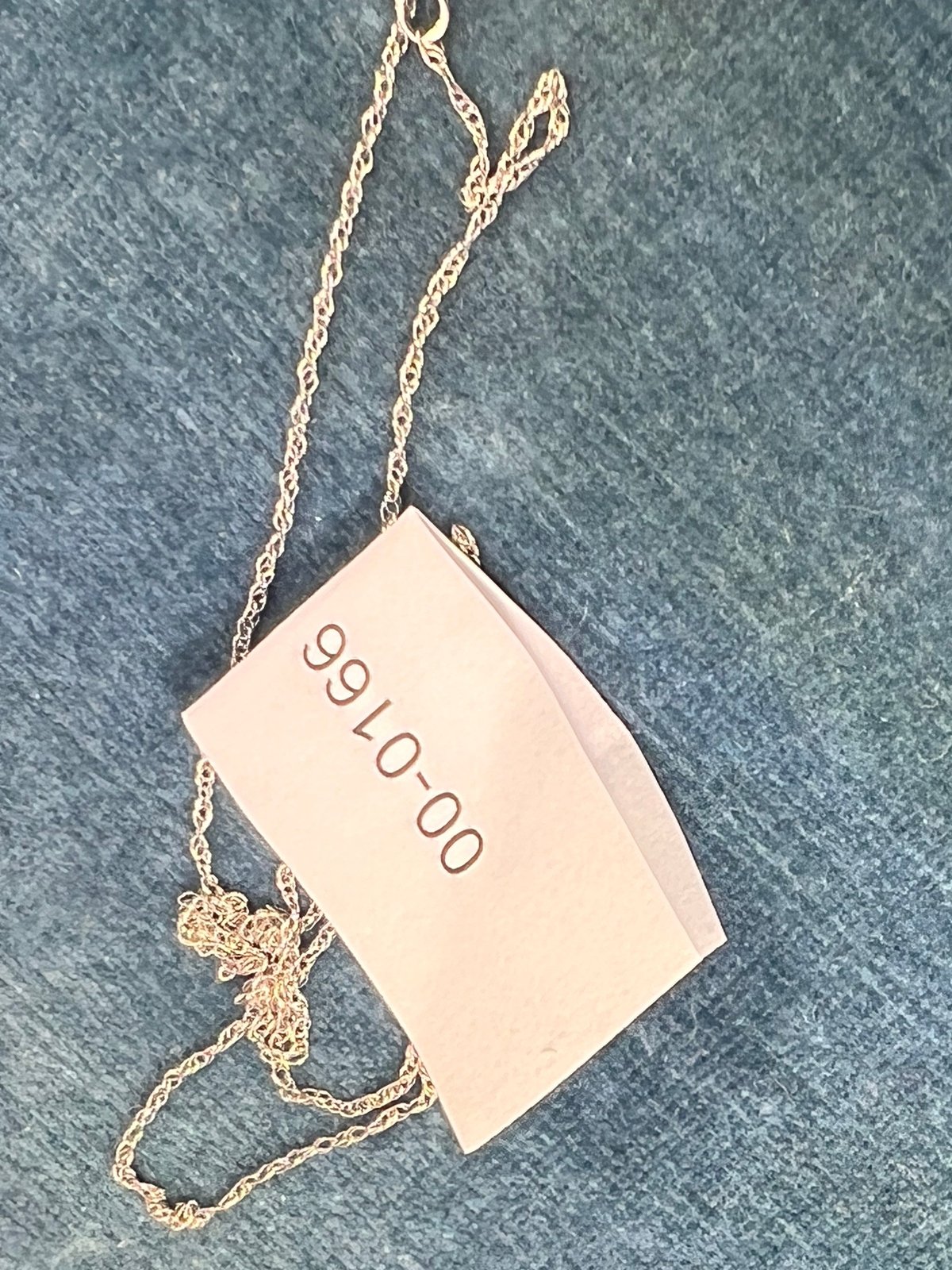 10k Solid White Gold 18" Thin Chain. CHAIN SALE See All - 0166