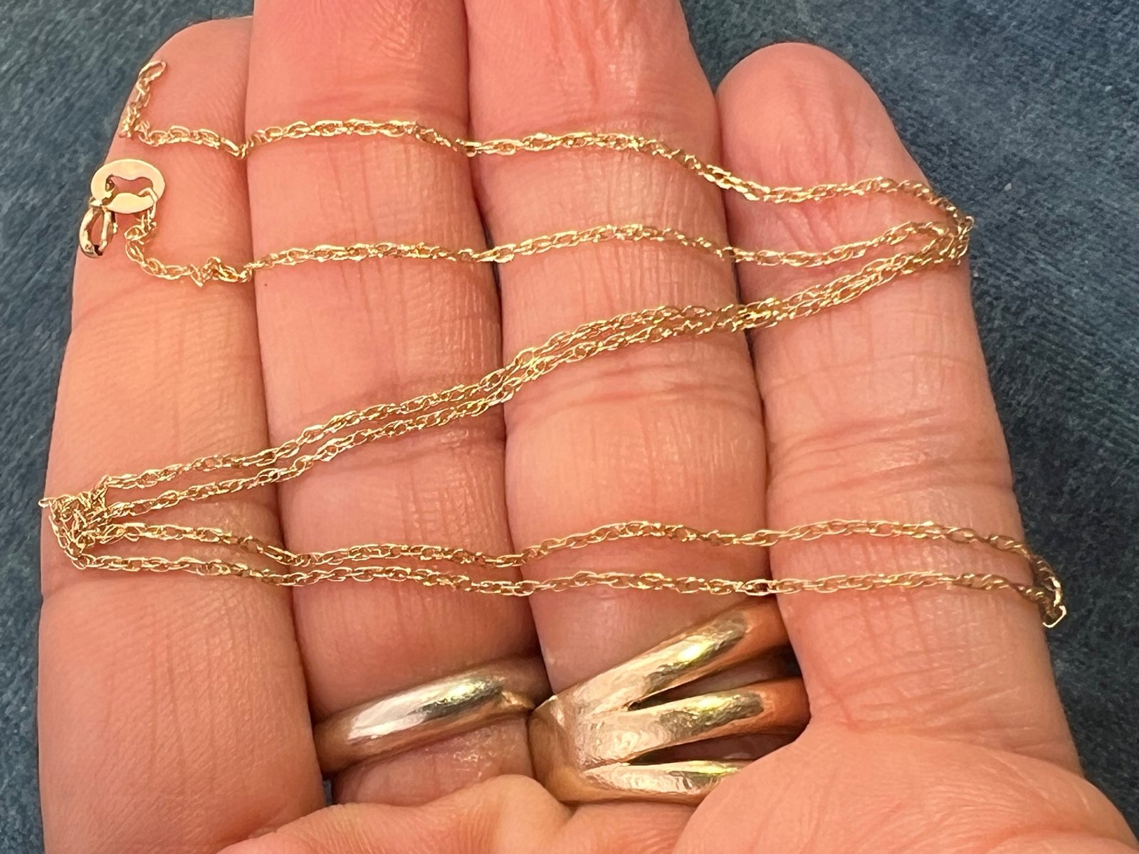 10k Solid Yellow Gold 17" Thin Chain. CHAIN SALE See All -0151