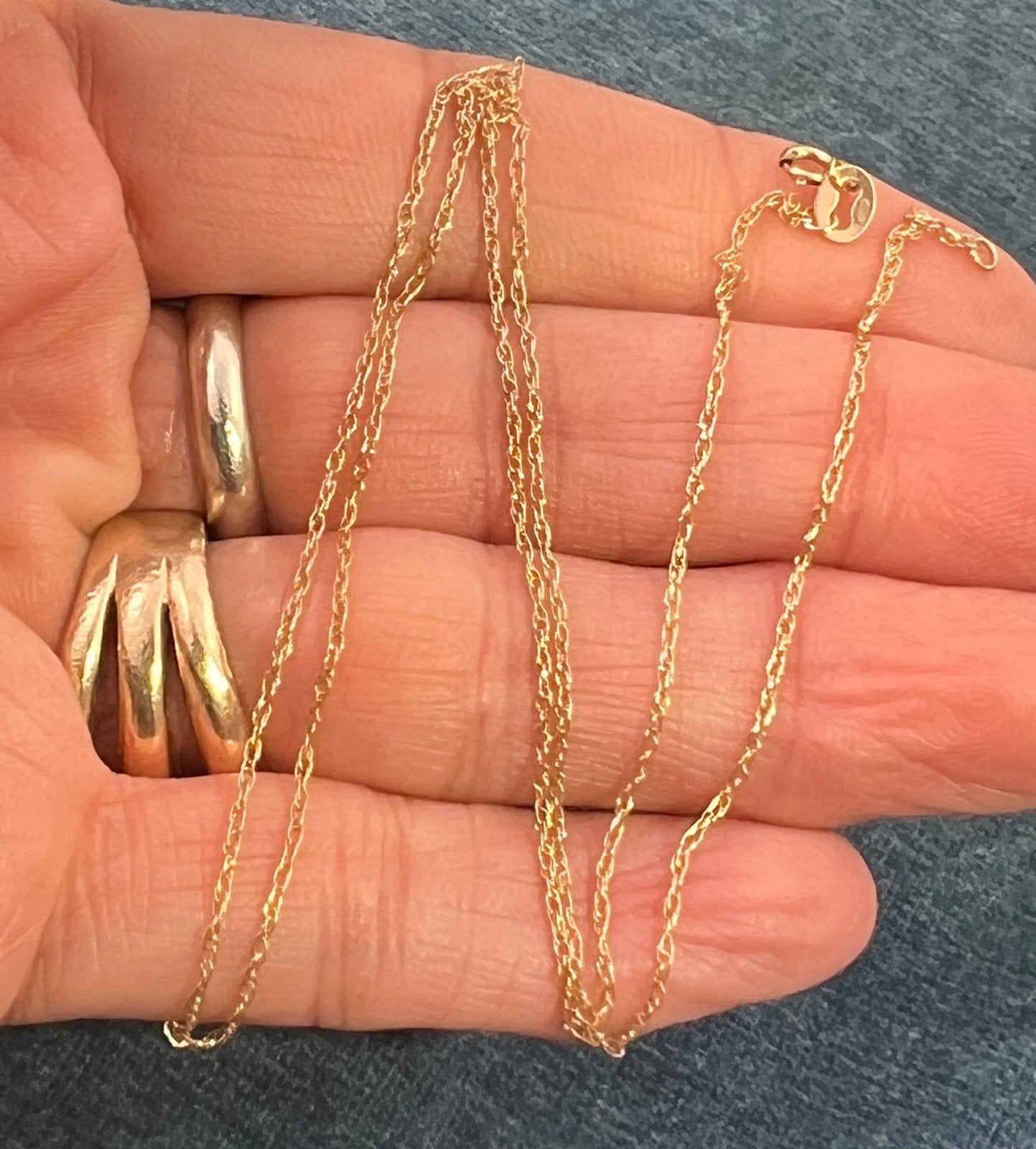 10k Solid Yellow Gold 17" Thin Chain. CHAIN SALE See All -0151