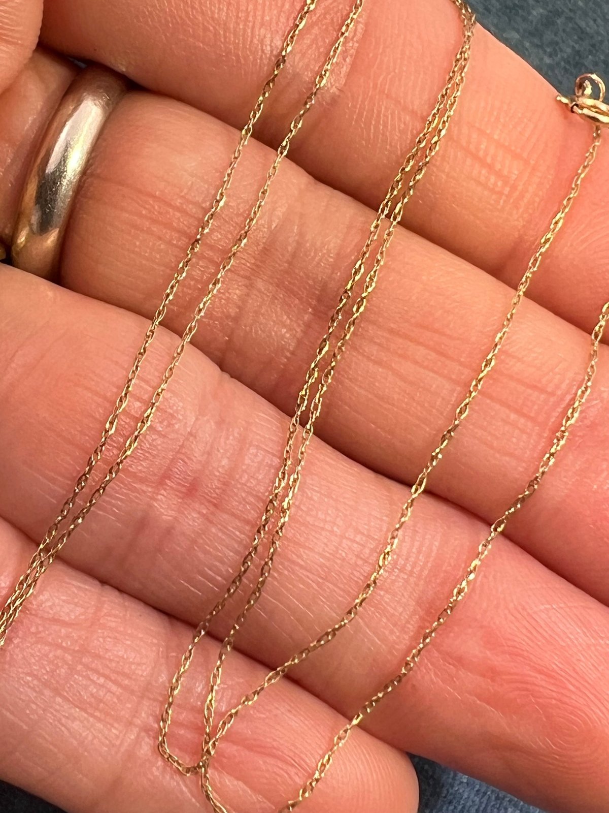 10k Solid Yellow Gold 18" Thin Chain. CHAIN SALE See All - 0159