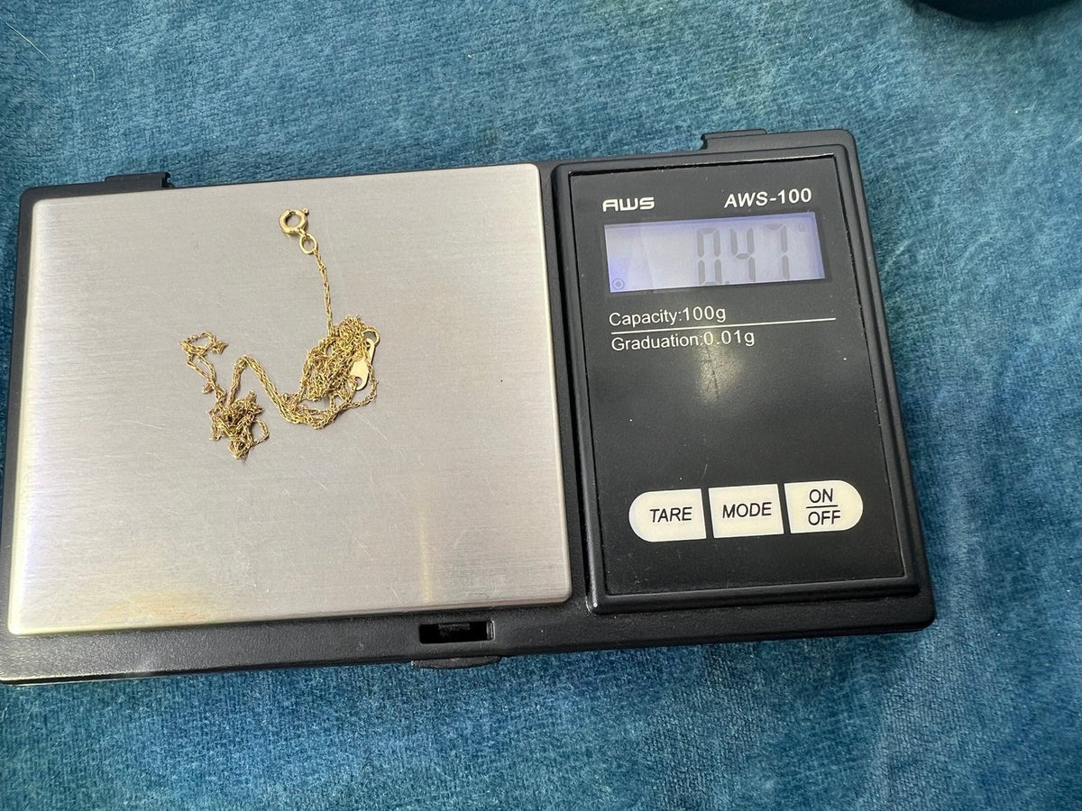 10k Solid Yellow Gold 18" Thin Chain. CHAIN SALE See All - 0153