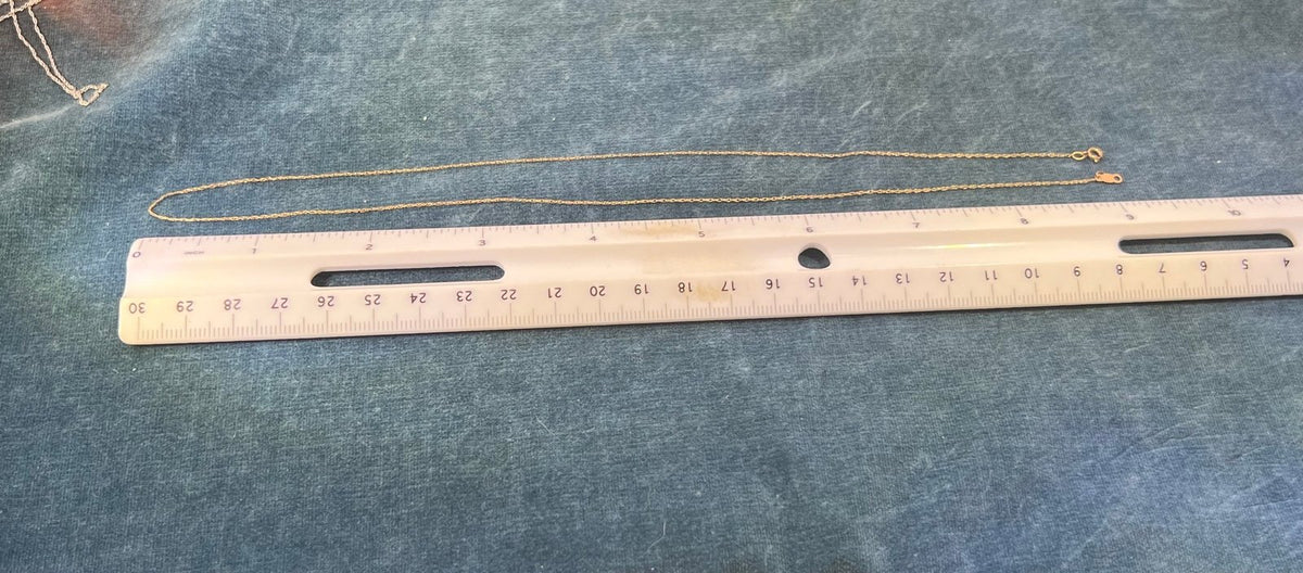 10k Solid Yellow Gold 18" Thin Chain. CHAIN SALE See All - 0155