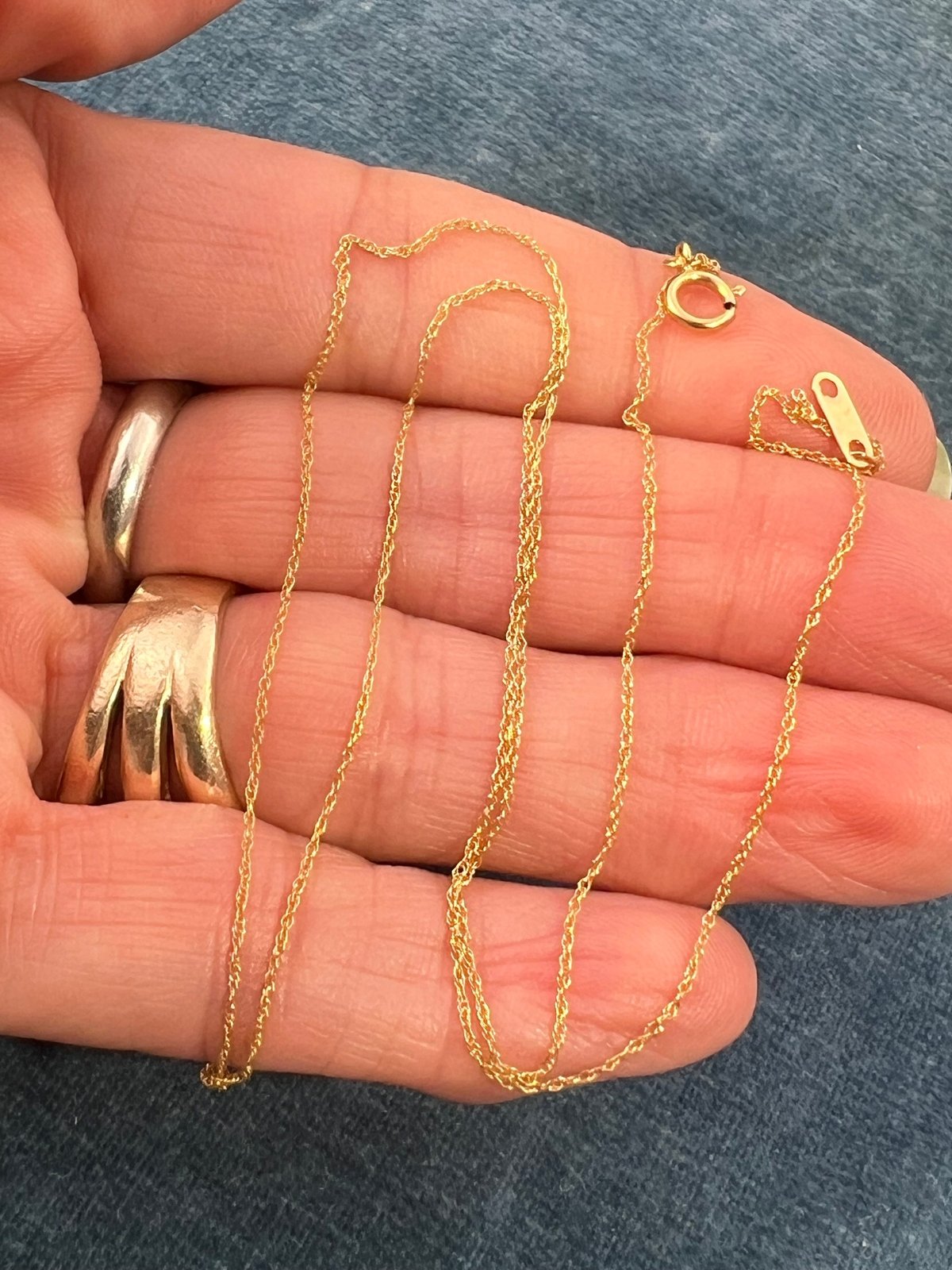 10k Solid Yellow Gold 18" Thin Chain. CHAIN SALE See All - 0152