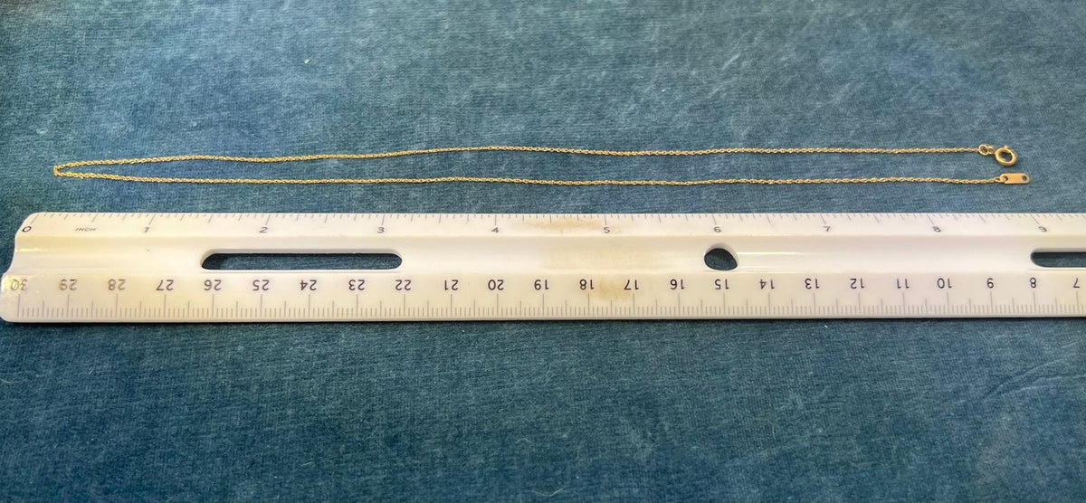 10k Solid Yellow Gold 18" Thin Chain. CHAIN SALE See All - 0152