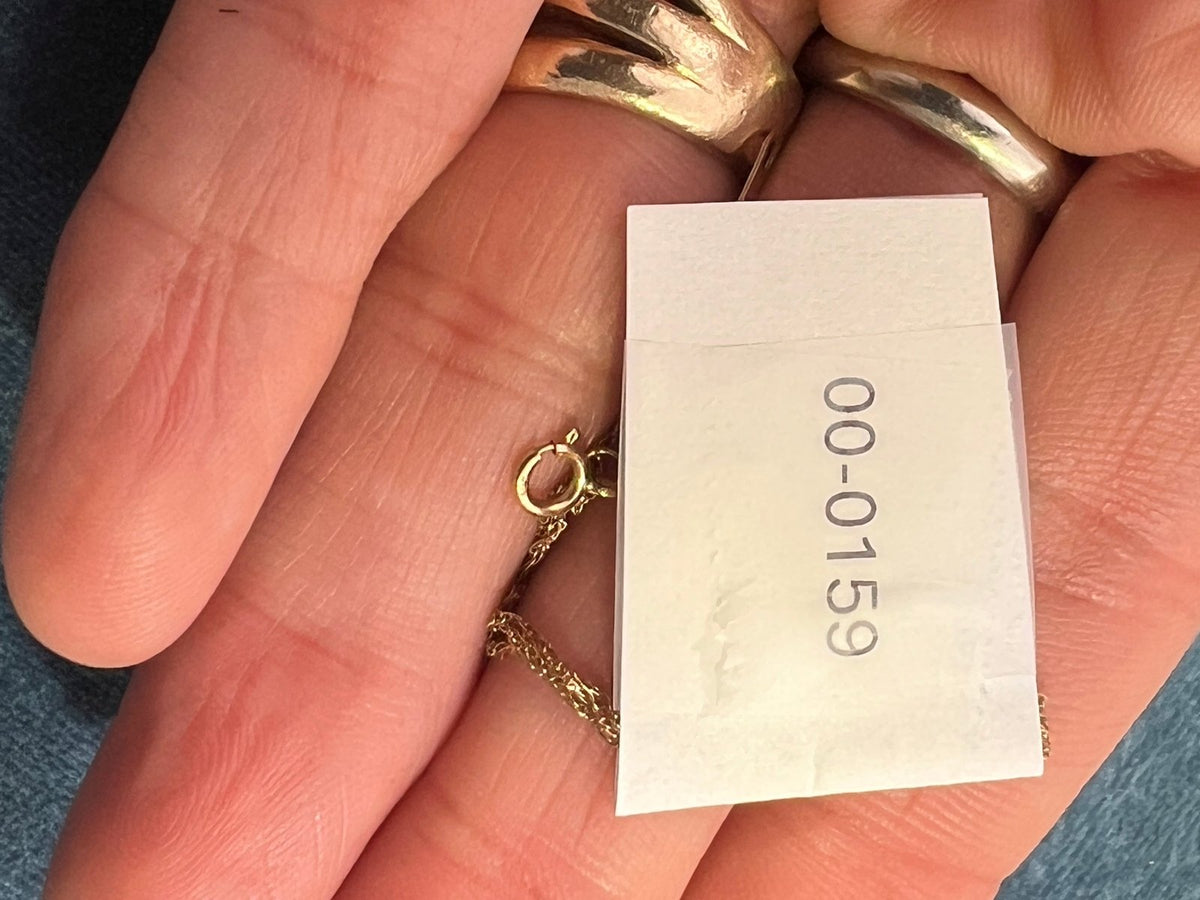 10k Solid Yellow Gold 18" Thin Chain. CHAIN SALE See All - 0159