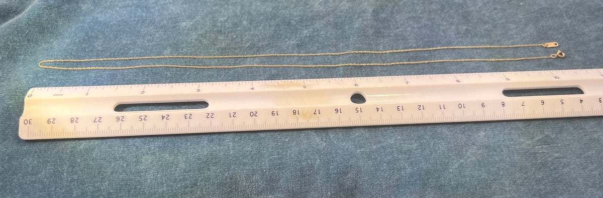 10k Solid Yellow Gold 18" Thin Chain. CHAIN SALE See All - 0153