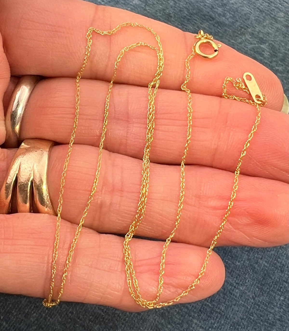 10k Solid Yellow Gold 18" Thin Chain. CHAIN SALE See All - 0168