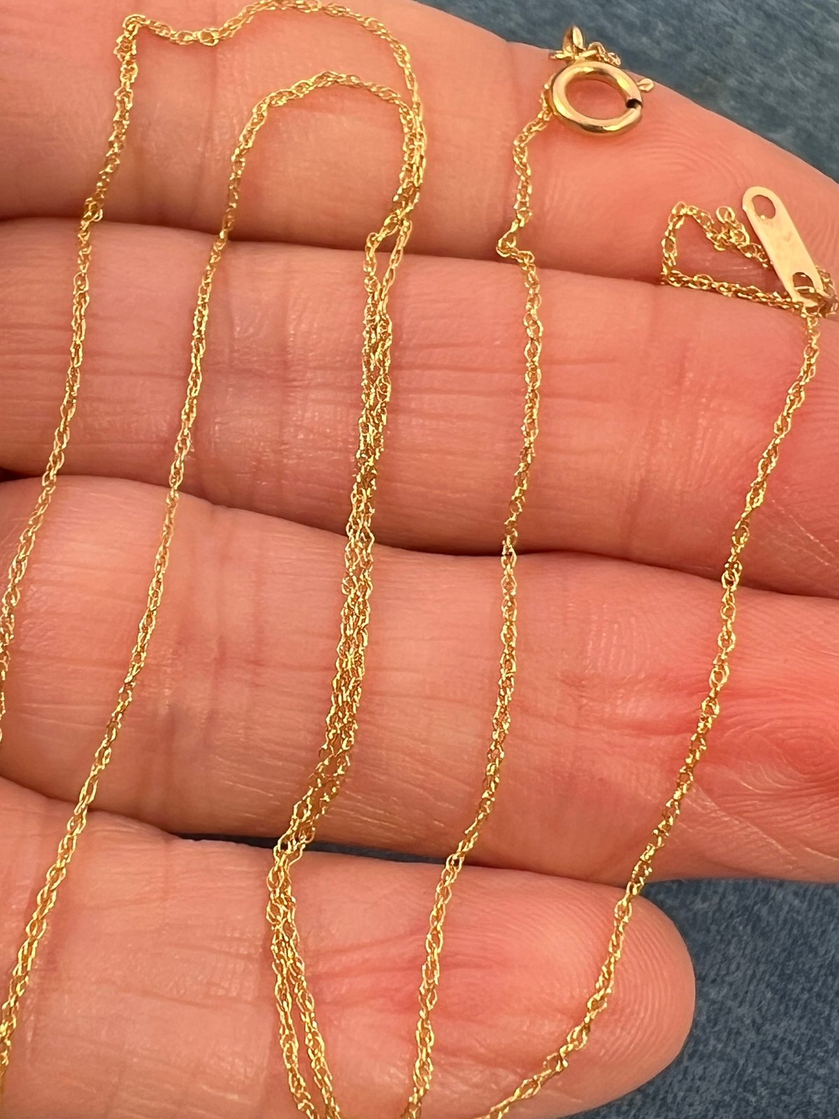 10k Solid Yellow Gold 18" Thin Chain. CHAIN SALE See All - 0152