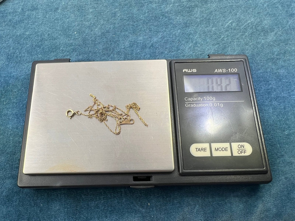 10k Solid Yellow Gold 18" Thin Chain. CHAIN SALE See All - 0159