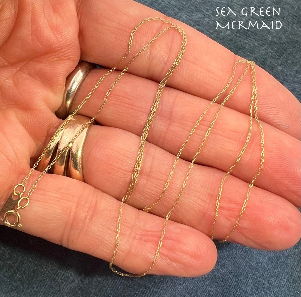 10k Solid Yellow Gold 18" Thin Chain. CHAIN SALE See All - 0153