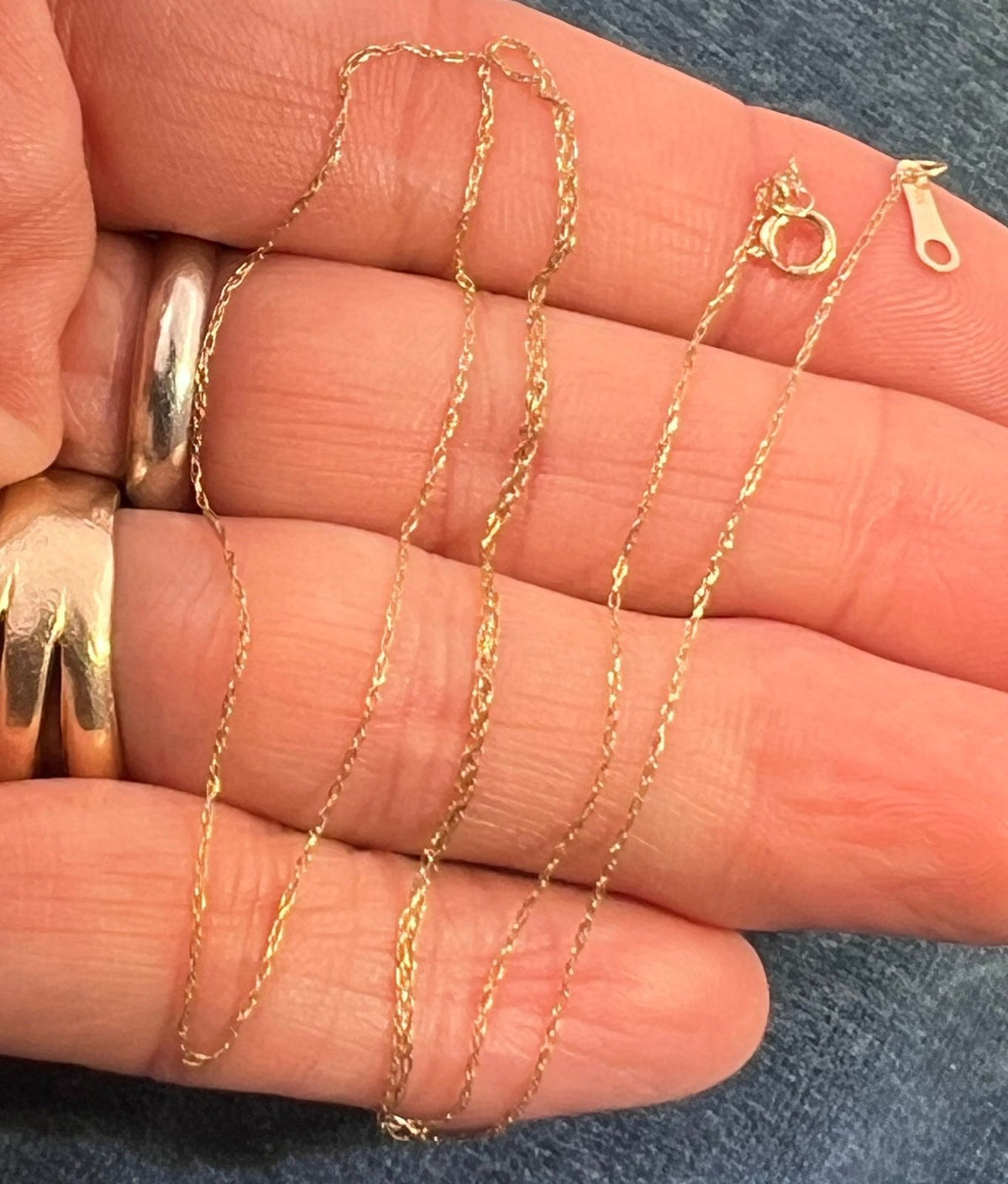 10k Solid Yellow Gold 18" Thin Chain. CHAIN SALE See All - 0159